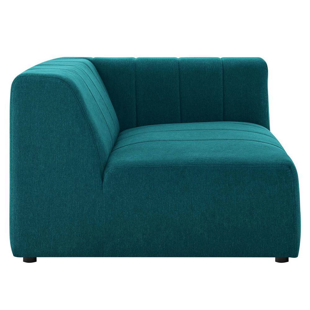 Bartlett Teal Upholstered Fabric Right-Arm Lounge Chair