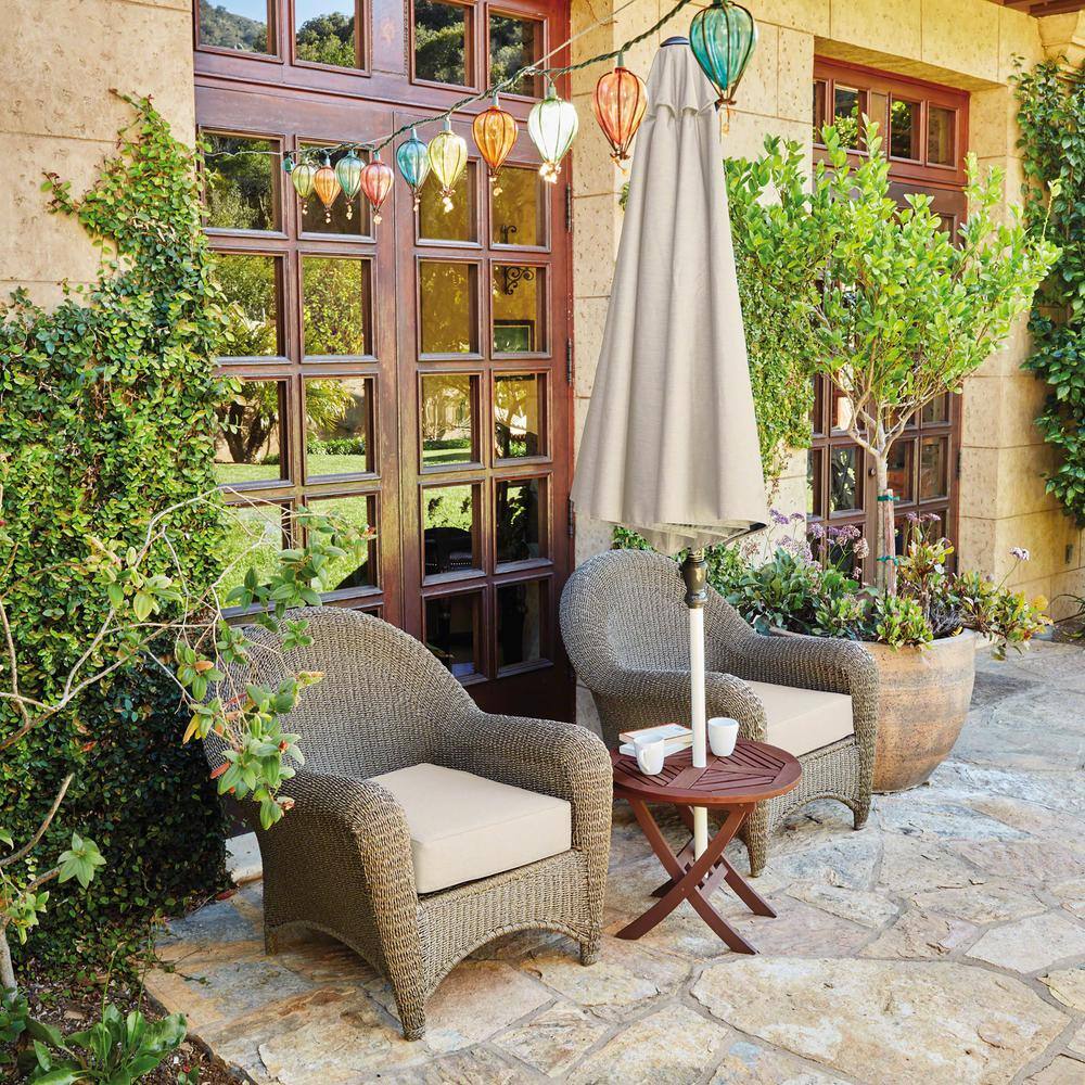 Antique Beige Weather-Resistant Patio Cushion Cover