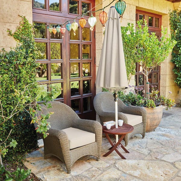 Montlake Antique Beige 25 in. W x 27 in. D x 5 in. T Outdoor Lounge Chair Cushion