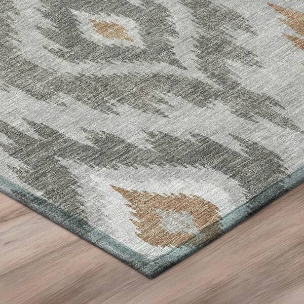 Chantille Machine Washable Indoor/Outdoor Abstract ACN3073 Gray 2 ft. x 3 ft. Accent Rug