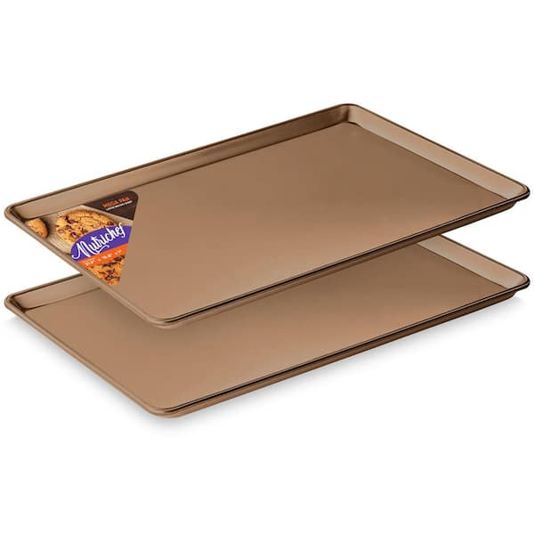 NutriChef Professional Home Kitchen 2-Piece Bake Pan Set - Non-Stick Coated Layer Surface