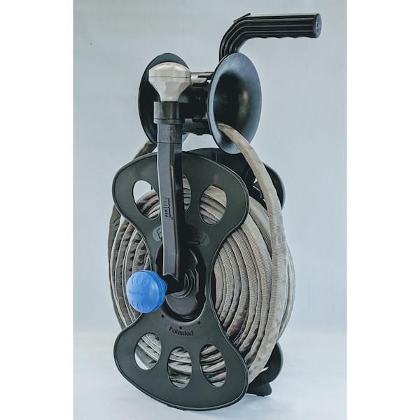 100 ft. 12/3 Cord and Air Hose Reel System: 1 Storage Cassette 1 Cord and  Hose Guide/Winder and 1 Wall Storage Mount