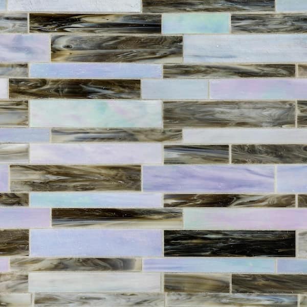 Ivy Hill Tile Matchstix Tidal Wave 12 in. x 12 in. Glass Floor and Wall Tile
