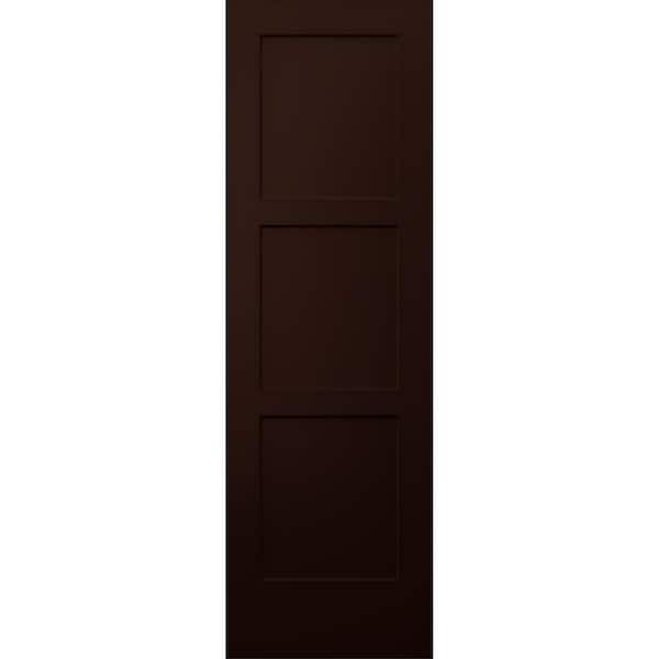 32 in. x 96 in. Birkdale Espresso Stain Smooth Solid Core Molded Composite Interior Door Slab