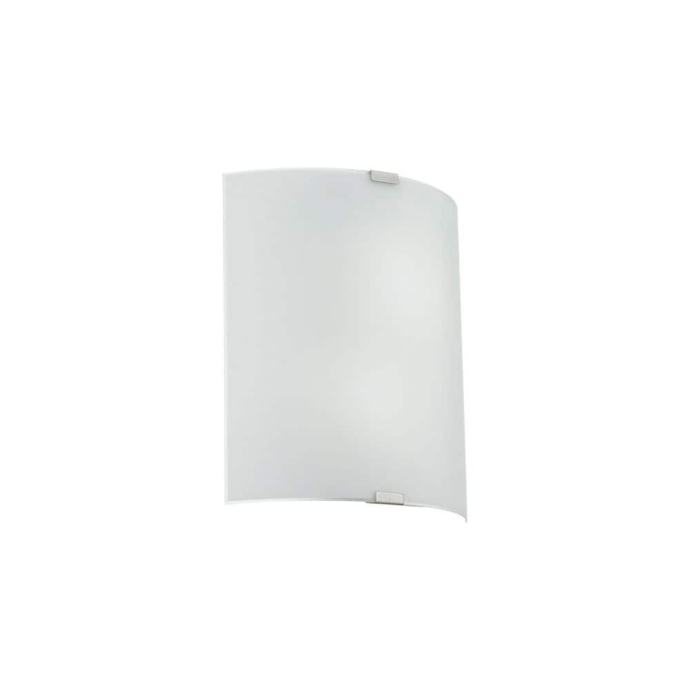 Grafik Chrome and Satin Glass 14.57" Dimmable Wall Sconce