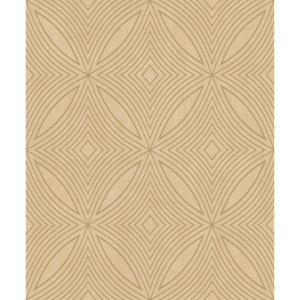 Unbranded Gold and Yellow Special FX Geometric Kaleidoscope Spiral Effect Wallpaper