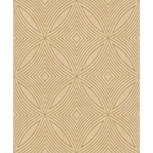 Metallic FX Gold Geometric Tile Effect Non-Woven Paper Wallpaper Sample ...