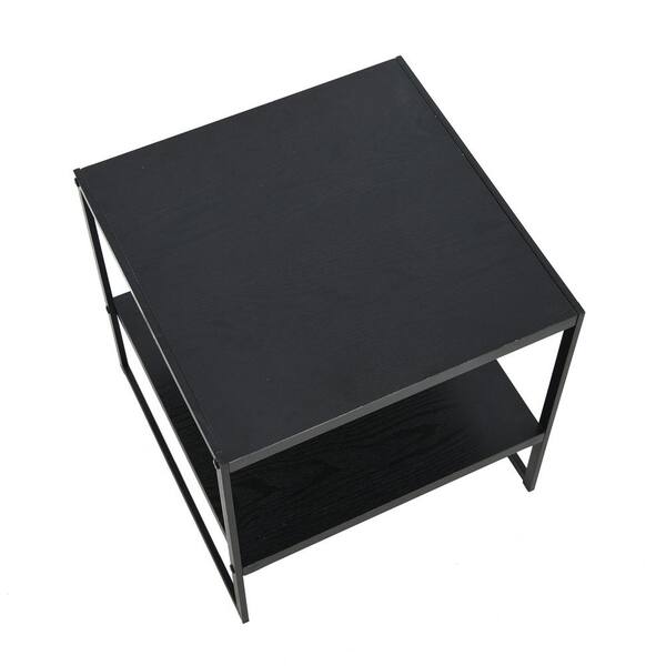 white black metal 2 tier square