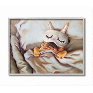"Dog Nap Relaxation Pet Animal Humor Self-Care" by Lucia Heffernan Framed Animal Wall Art Print 16 in. x 20 in.