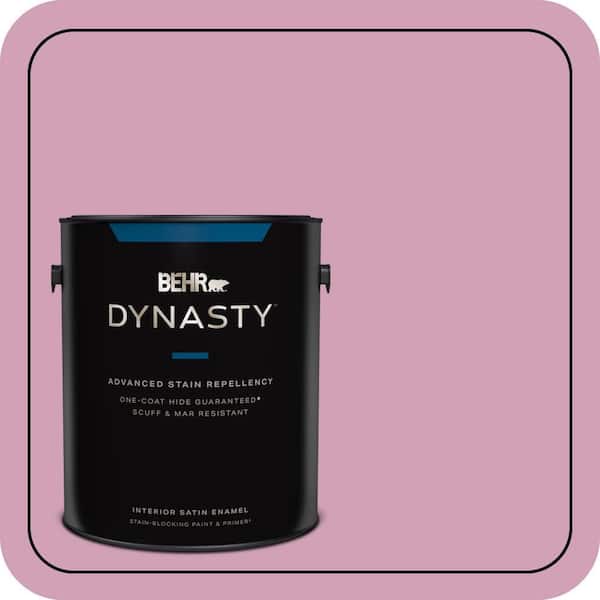 BEHR DYNASTY 1 gal. #M130-4 Raspberry Smoothie Satin Enamel Interior Stain-Blocking Paint & Primer