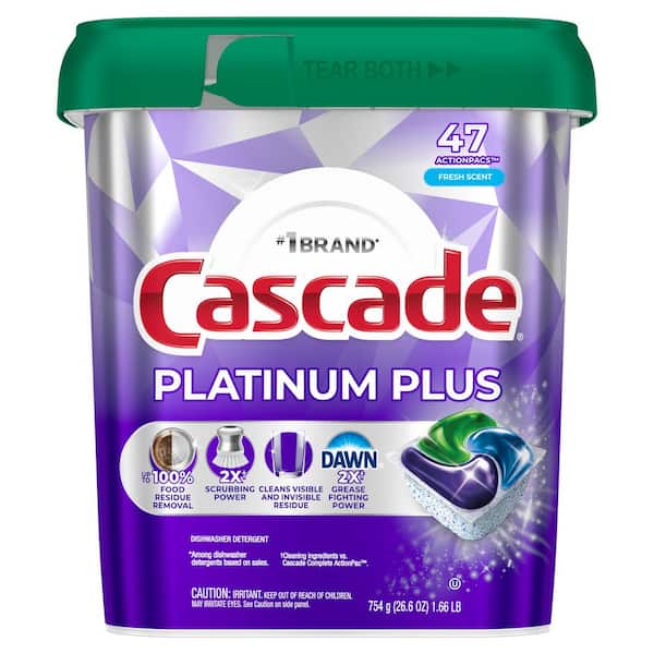 Platinum Plus ActionPacs with Dawn Fresh Scent Dishwashing Machine Detergent (47-Count)