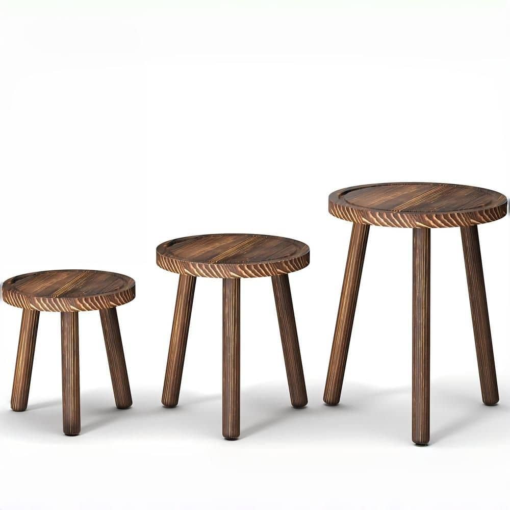 Outdoor Indoor Wood Plant Stands for Large Plants for Indoor Living Room, Balcony and Office, Dark Brown (11 in. H) price history on PriceWatchPro