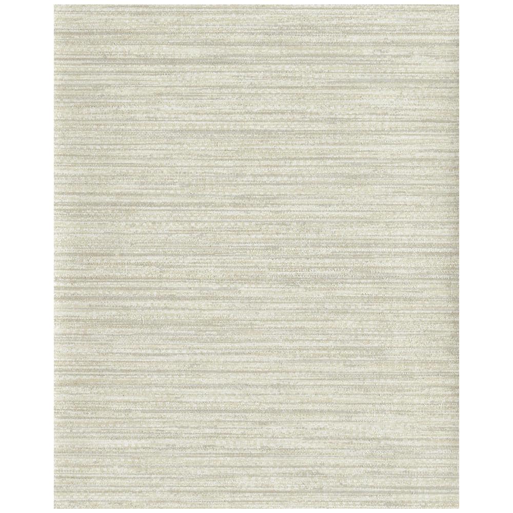 York Wallcoverings Dupioni Beige Vinyl Strippable Roll (Covers 60.75 sq ...