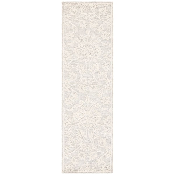 Glamour 2 ft. x 8 ft. Beige/Ivory Floral Runner Rug