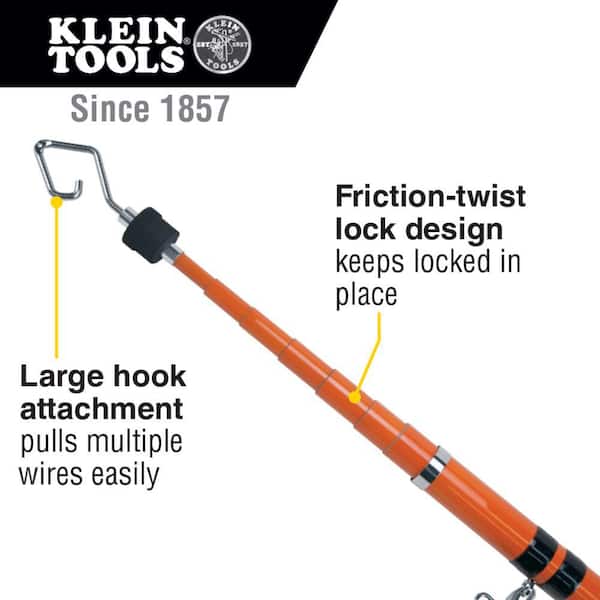 Klein Tools Wire Spanner Plus 18 ft. Telescopic Pole SRS56036 - The Home  Depot