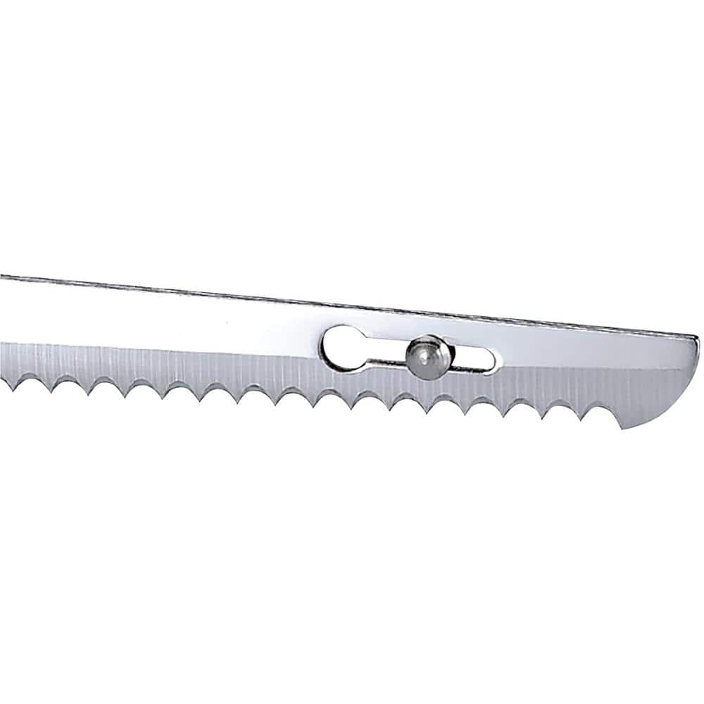 Brentwood 7-Inch White Electric Carving Knife with Stainless Steel Blades