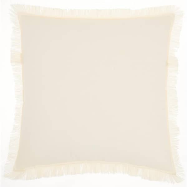 Mina Victory Sofia Beige 18 in. x 18 in. Throw Pillow 074357 - The Home  Depot