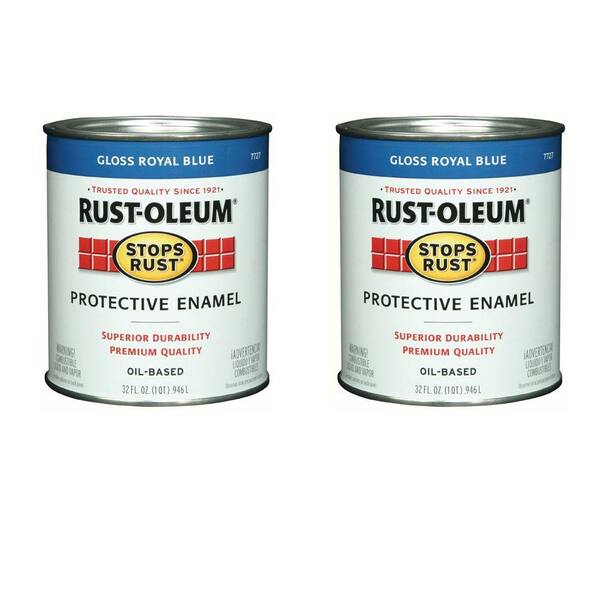 Rust-Oleum Stops Rust 32 oz. Royal Blue Protective Enamel (2-Pack)-DISCONTINUED
