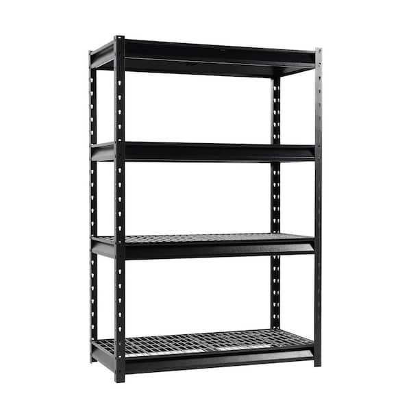 4-Tier Next-Generation Ultra Duty 12,000 lbs Capacity Garage Shelving, 48 in. W x 24 in. D x 72 in. H Hammertone Finish