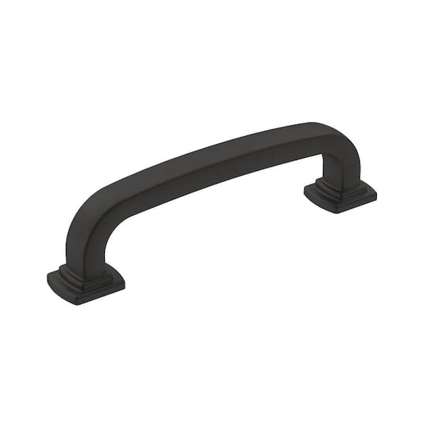 Amerock Surpass 3-3/4 in. (96mm) Classic Matte Black Arch Cabinet Pull