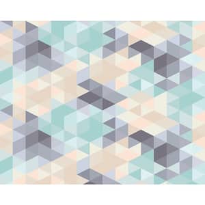 Pastel Triangles Wall Mural