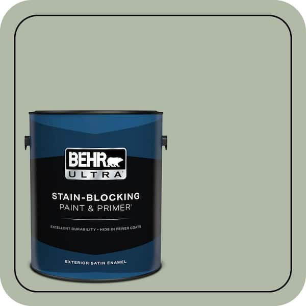 BEHR ULTRA 1 gal. #N390-3 Jojoba Satin Enamel Exterior Paint & Primer