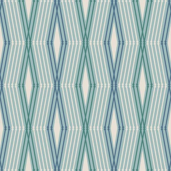 Nicole Miller Hard Edge Ogee Chambray Peel and Stick Wallpaper