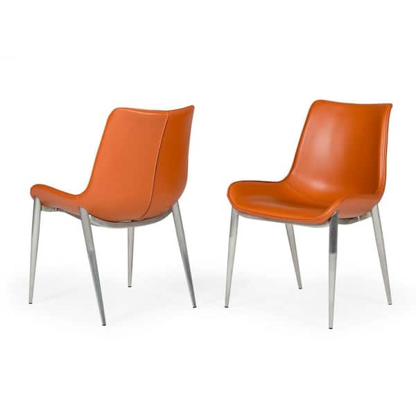 Holt Cognac Eco-Leather Dining Chair (Set of 2)