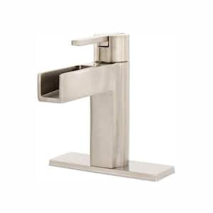 Vega Single Hole Single-Handle Bathroom Faucet in Brushed Nickel