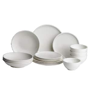 Artesano 16 Piece Service for 4 White Porcelain Dinnerware Set