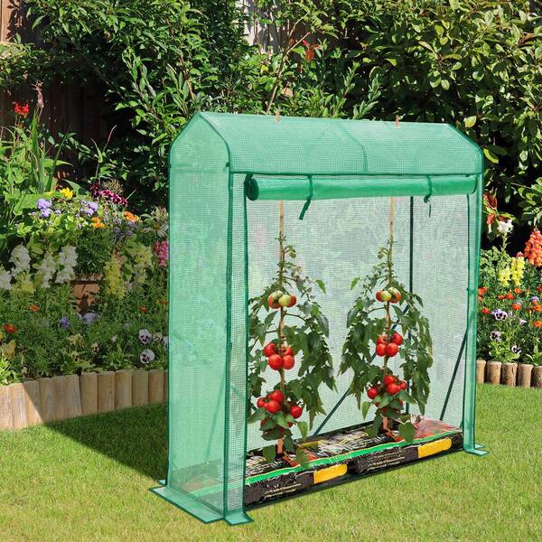 Tomato Greenhouse Reinforced Cover Outdoor Garden Plant Grow Green House Props 
