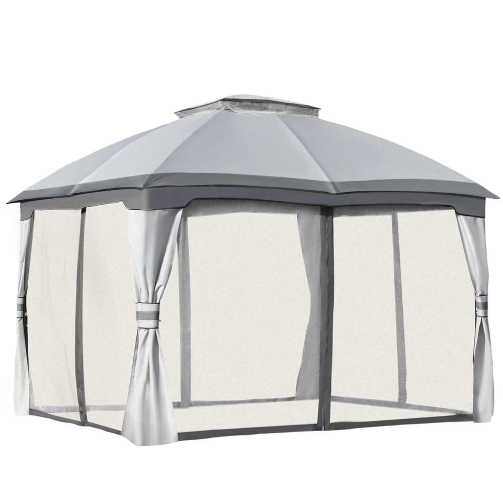 9 ft. x 11 ft. Outdoor Gazebo, Patio Gazebo Canopy Shelter, With
