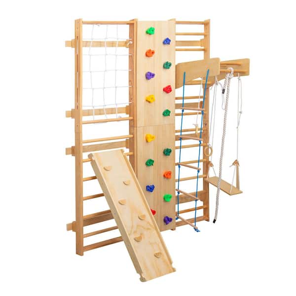 maocao hoom 10-in-1 Indoor Climbing Set Featuring a Rock-Climbing