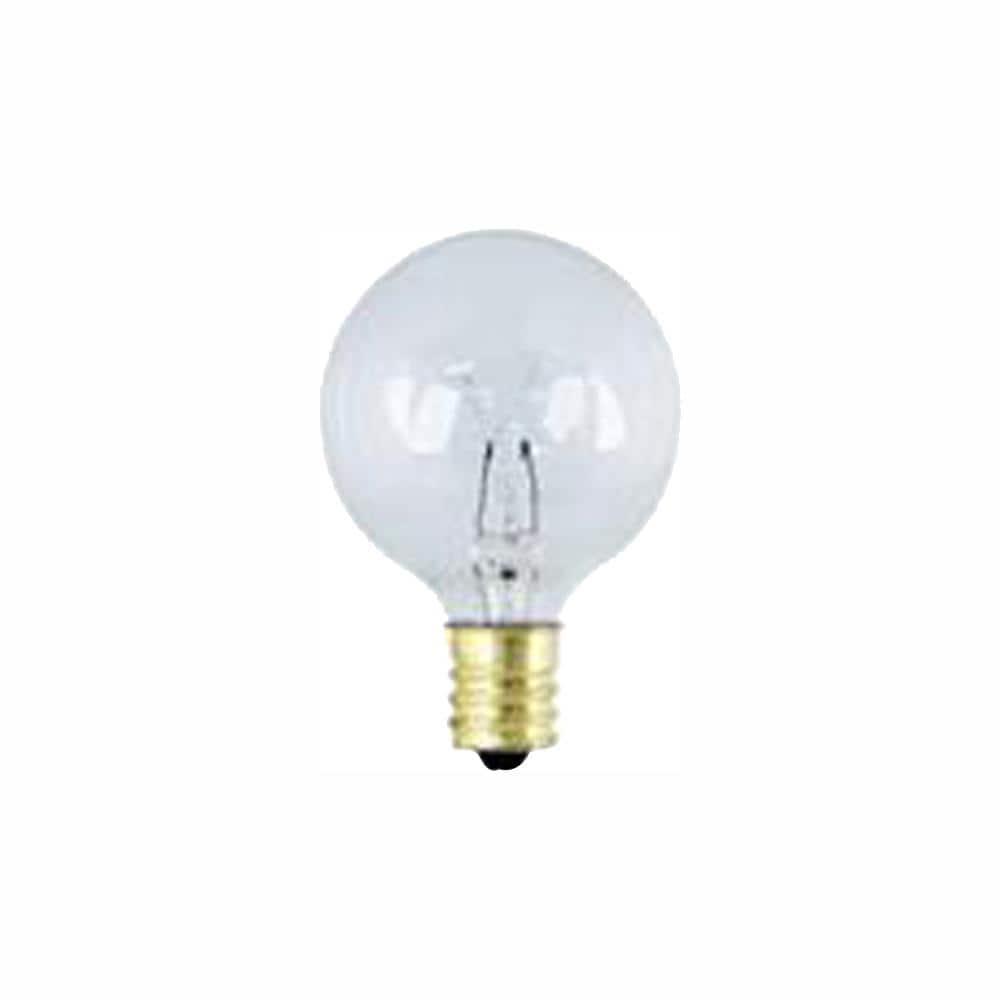 7-Watt G16.5 Non-Dimmable Clear Glass Globe E12 Candelabra Incandescent Light Bulb for string light Soft White (36-Pack) price history on PriceWatchPro