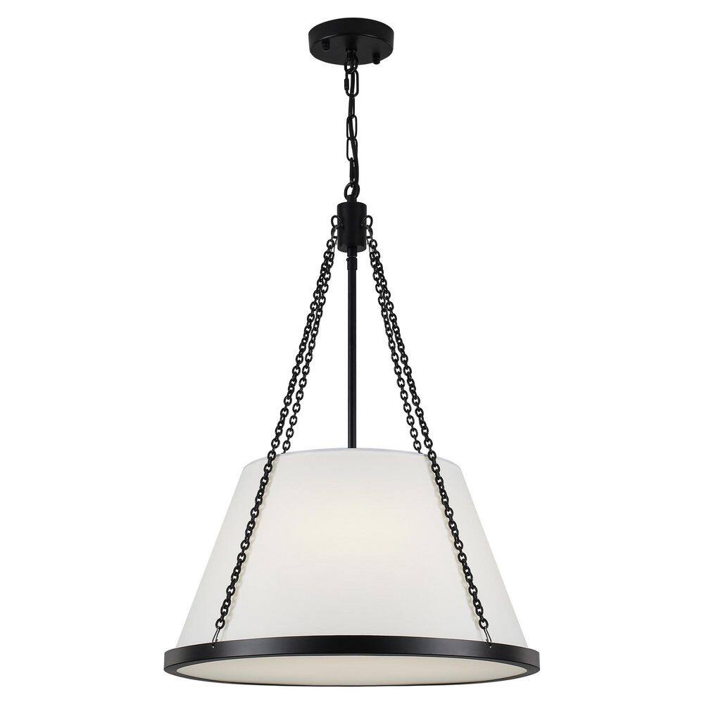 4-Light Black Modern Cone Chandelier with White Fabric Shade Height Adjustable Large Pendant Light for Kitchen Island price history on PriceWatchPro