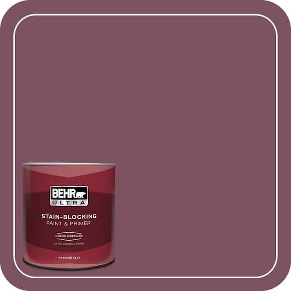 BEHR ULTRA 1 qt. #PPU1-19 Classic Berry Extra Durable Flat Interior Paint & Primer