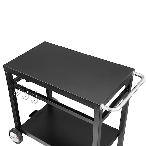 送料無料Royal Gourmet Double-Shelf Movable Dining Cart Table,Commercial  Multifuncti