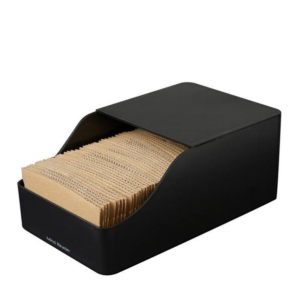 Mind Reader Hot Cup Sleeve Dispenser, Coffee Bar Accessories, Coffee Station 5.91 in. L x 9.65 in. W x 3.94 in. H, Black