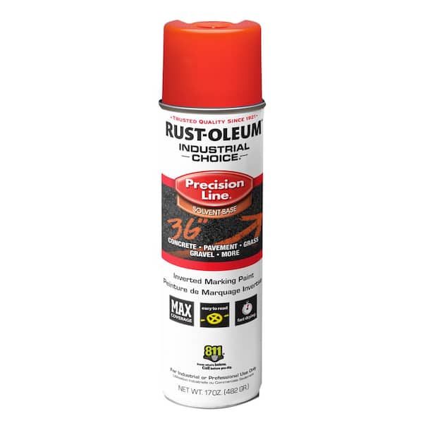 Rust-Oleum Industrial Choice 17 oz. M1600 Fluorescent Red Inverted