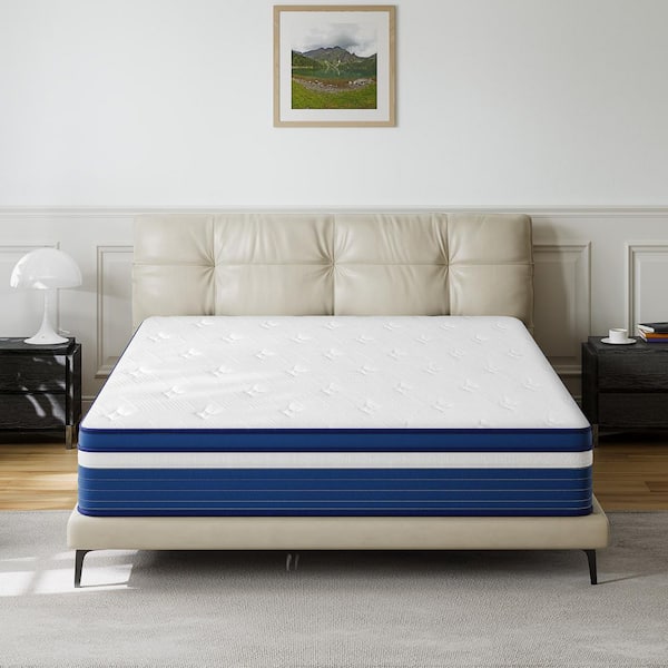 Babo Care - Queen Size 10 in. Medium Hybrid Breathable and Cooling Motion Isolation Mattress with CertiPUR-US and Oeko-TEX Certified