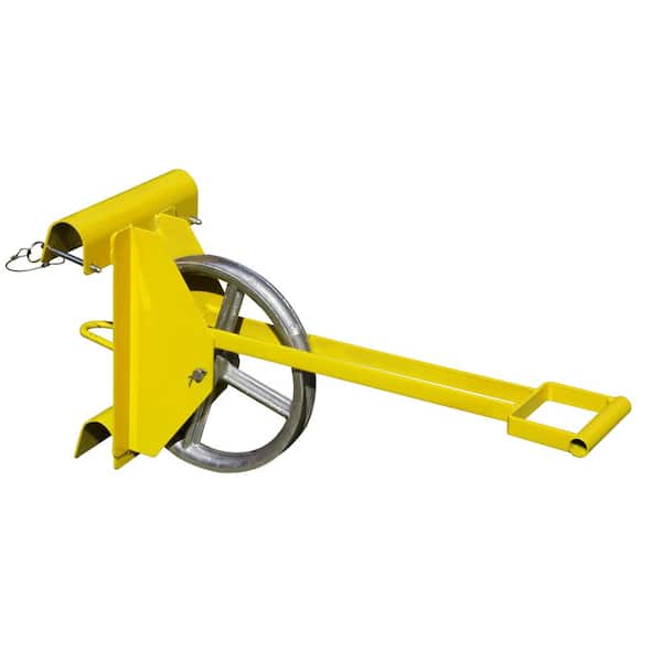 Roof Zone Long Handle Hoisting Wheel for Use with Ladder