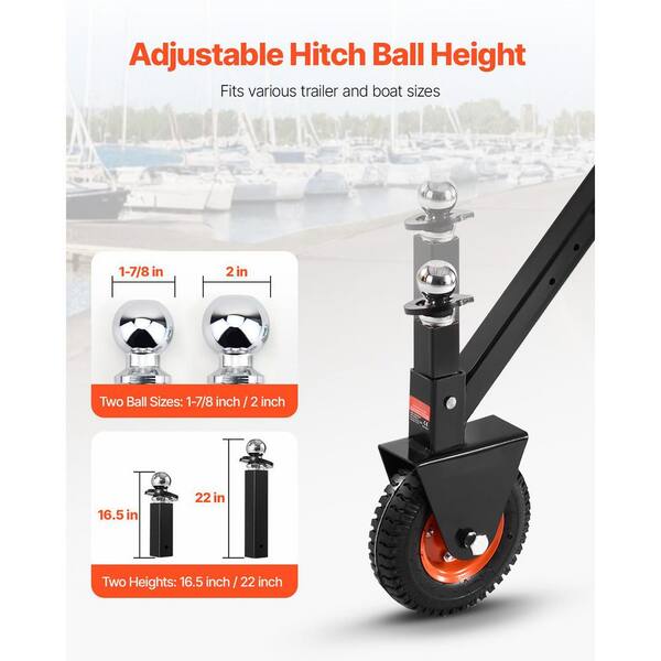 SKYSHALO Trailer Dolly, 300 lbs. Tongue Weight Capacity SKYSHALO Trailer Dolly, 300 lbs. Tongue Weight Capacity