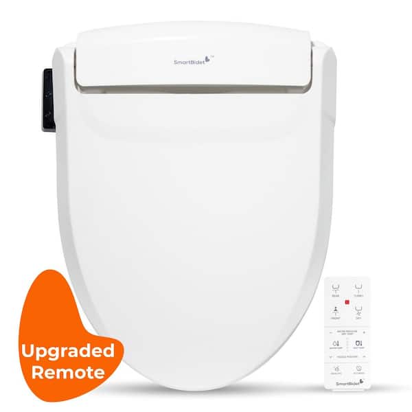 SmartBidet Electric Bidet Seat for Elongated Toilets in White