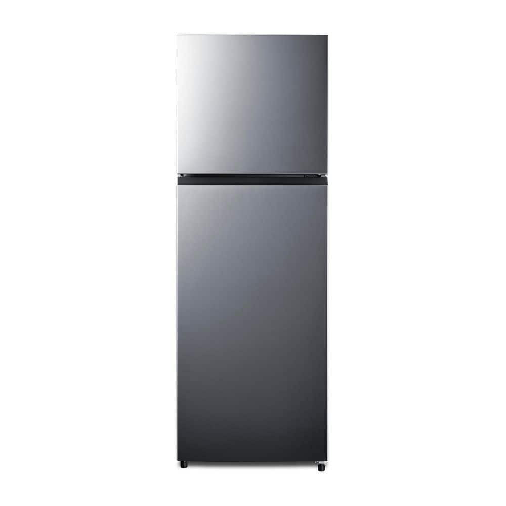 24 in. W 11.6 cu. ft. Top Freezer Refrigerator in Stainless Look with Icemaker price history on PriceWatchPro