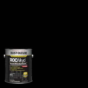 1 gal. ROC Alkyd V7400 Direct-to-Metal Flat Black Interior/Exterior Enamel Paint (Case of 2)