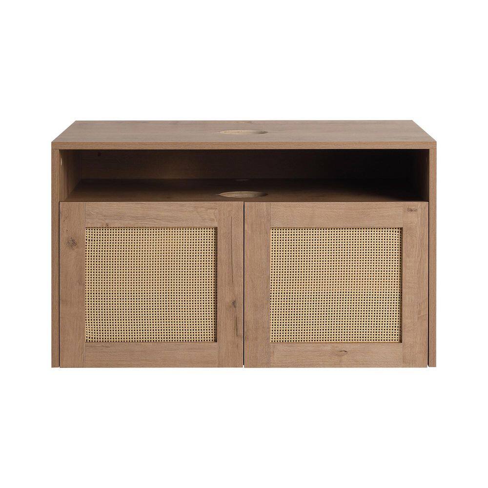 30 in. Wall-Mounted Bath Vanity Cabinet without Top Sink in Imitative Oak Unassembled price history on PriceWatchPro