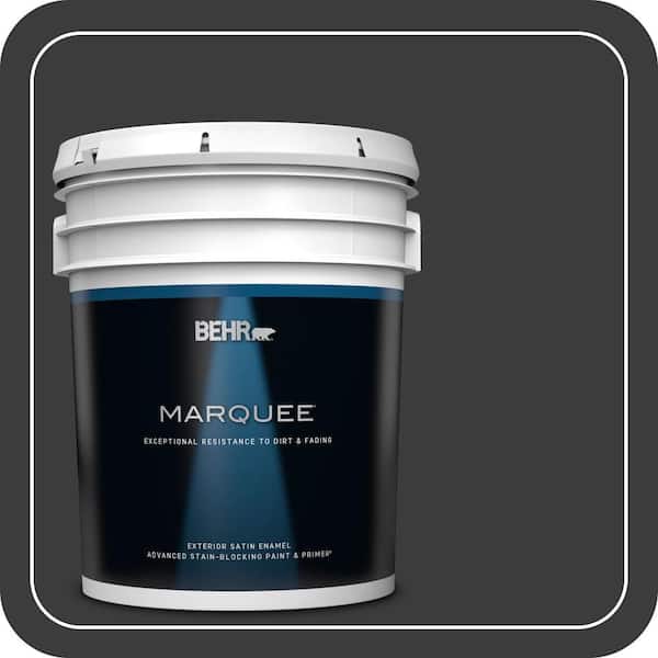 BEHR MARQUEE 5 gal. #MQ5-05 Limousine Leather Satin Enamel Exterior Paint & Primer