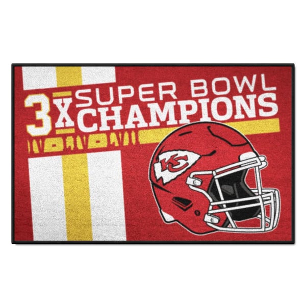 FANMATS Kansas City Chiefs Dynasty Red 1.5 ft. x 2.5 ft. Starter Area ...