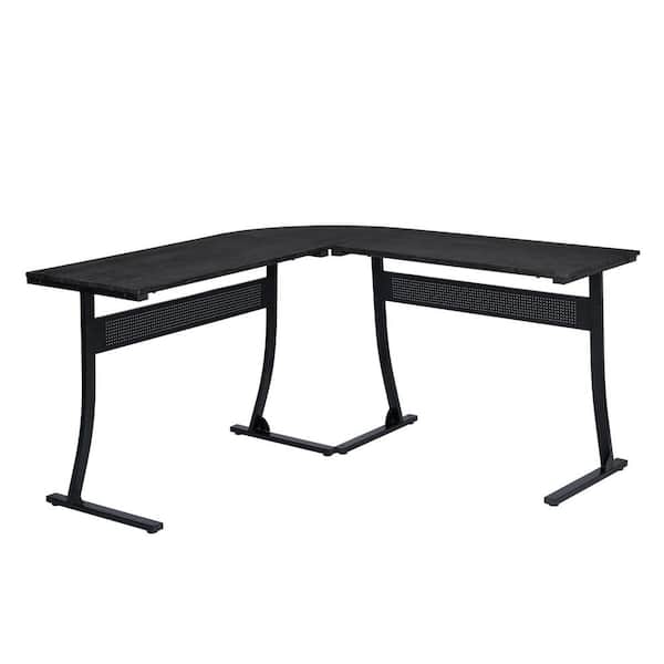 65.54 in. Black Computer Desk Simple And Versatile Desk D824DESKBLAC