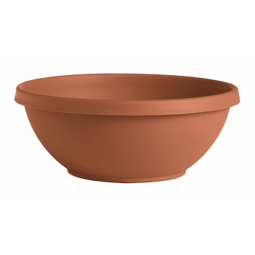 Bloem Terra Medium 14 in. Terra Cotta Plastic Bowl Planter 54014C - The ...